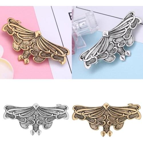 Art Nouveau Hairclip Viking Metal Barrette Clip for Women Thick Hair Jewelry