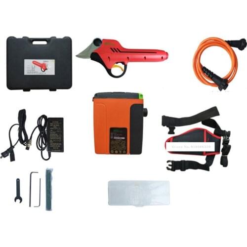 New Arrival Electric Pruning Shears Fruit Tree Scissors Gardening Pruners High Cutting Scissors 44V 2.1Ah 818-2 Pruning 2.5 cm