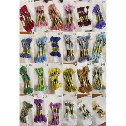 New CXC Threads Two labels rose to me 10 pieces cross stitch threads cross stitch embroidery thread / threads colors