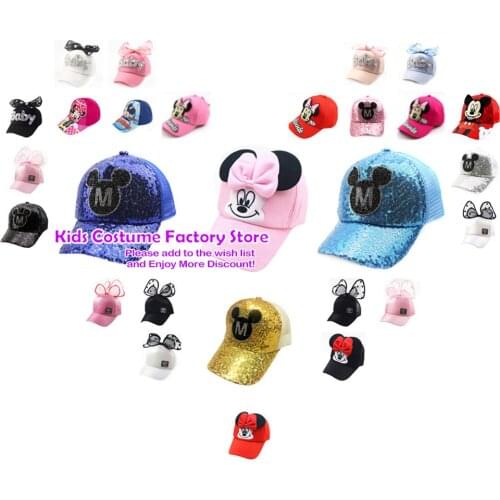 2-8Y Children Big Bow Cartoon Baseball Cap Girls Pearl Snapback Sun Protection Caps Mesh Rabbit Ear Kids Baby Trucker Sun Hat