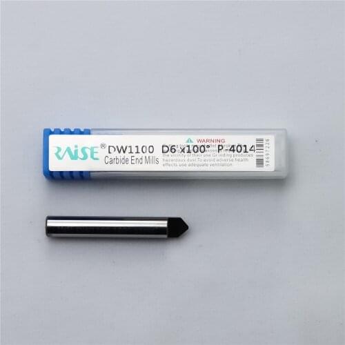 Raise 100° φ6x100°x40x1T-0.8 100 degree Solid Carbide Single-edged Cutter for handle vertical Key Cutting Machine Cutter