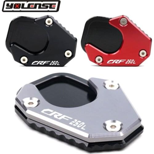 For HONDA CRF 250 RALLY CRF250L 2017 2018 Motorcycle CNC Kickstand Foot Side Stand Extension Pad Support Plate Enlarge Stand