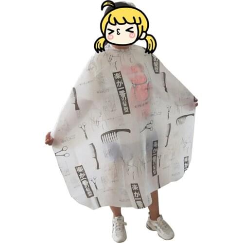 Hair Anti-Sticking Haircut Dyeing Coloring Wrap Cape Gown Apron of Printing Patterns Hairdressing Comb Mirror Hairdryer E686