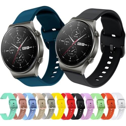 Watch Band 22mm Silicone Sport Strap For Huawei GT2 Pro/GT 2 46mm Watch Strap Replacements Honor Magic 1 2 46mm Watch Mens Strap