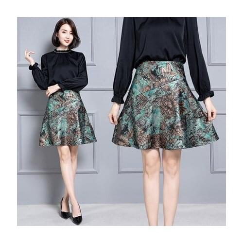 Top brand New Fashion 2020 Genuine Sheep Real Leather Skirt K29 high quality