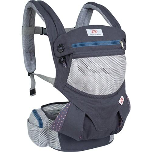 Organic Cotton Baby Carrier 360 Cool Air Wrap Sling Shoulder Baby Backpacks Breathable Kids Ergonomic Baby Carrier Sling