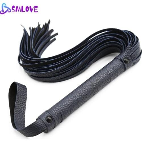 SMLOVE Dark Green Leather Whip Sex Toy Queen Props Femdom Sex Accessories For Couple Women Cosplay Game Bdsm Bondage Products