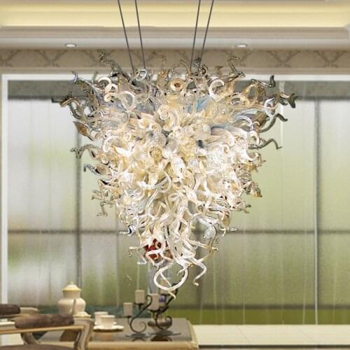 Custom Made Modern Murano Art Chandelier Lighting LED Hand Blown Glass Chandeliers for Furniture Living Room