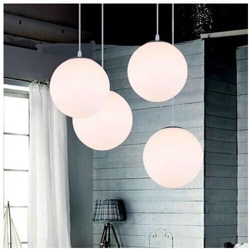 Indoor Glass White ball pendant lamps dining room pendant light Bar pendant light clothing store light