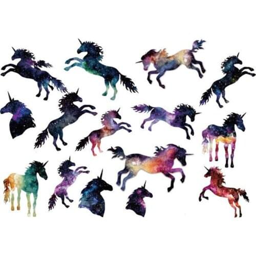 Unicorn Horse Cartoon Temporary Tattoo Sticker Waterproof Kids Child Teens Arm Shoulder Hand Makeup Fake Tatoo 15X11cm