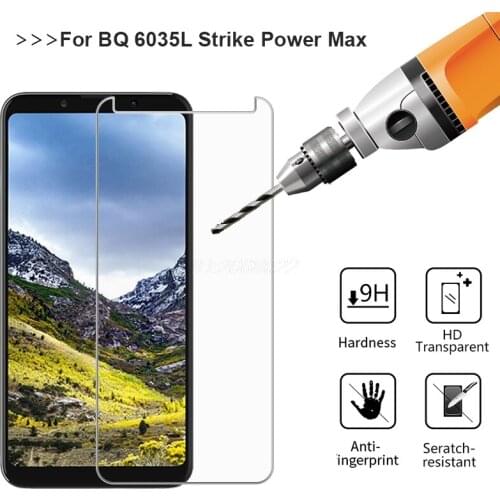 For BQ 6035L Strike Power Max Tempered Glass Explosion-proof Anti-scratch Mobile Phone Film For BQ 6035L Strike Power Max Glass