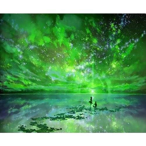 Sky DIY Oil Painting Paint by Number Kit Painting for Adults Kids Arts Craft for Home Wall Decor 40x50cm
