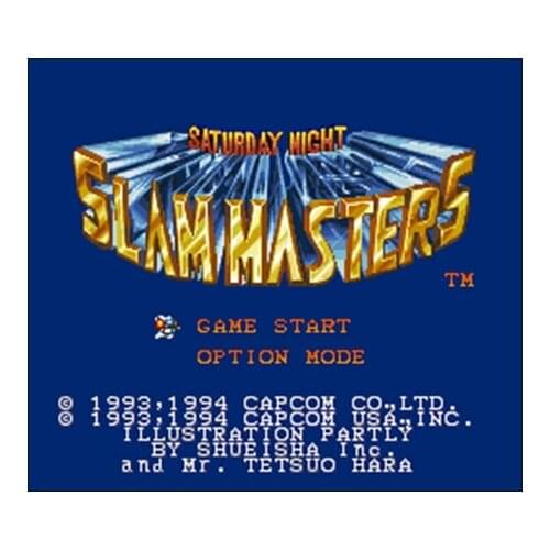 Saturday Night Slam Masters 16 bit Big Gray Game Card For NTSC Game Player Drop Shipping