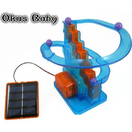 2018 Creative solar toys diy children assembled scientific experiments favorite track ball solar toys kids