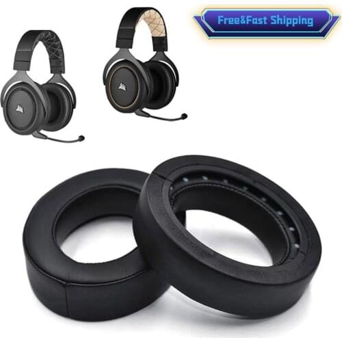 Ear Pads for Corsair HS70 Pro HS50 Pro HS60 Pro Headset Earpads Earmuff Cover Cushion Replacement Cups GPROX Parts Accessories