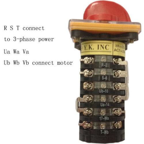 1PC Milling Machine Part Import Forward Reverse Speed SCW25 CNC 6 Part Switch For Bridgeport Mill