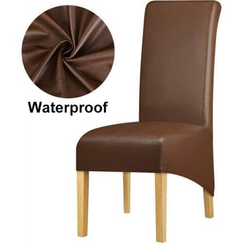 2 Kinds Of Material Large Version Chair Cover Waterproof Elastic Long Back Chair Covers And Polyester Elastic seat Chair Cover