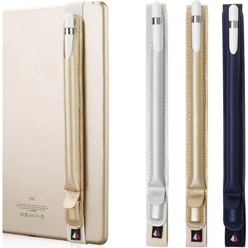PU Leather Elastic Tablet Stylus Pen Case Cover Holder Sleeve Pouch with USB Adapter Pocket for Apple Pencil Ipencil Accessories