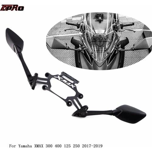 XMAX300 Rear View Mirrors Front Fixed Stent Stand Holder GPS Mobile Phone Plate Bracket For Yamaha X-MAX 250 300 2017 2018 2019