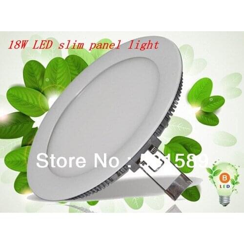 DHL 10pcs 18W Super Bright led Ceiling Panel Light Cool White/Warm White AC85-265V For Home Garden Party Living Bed Room