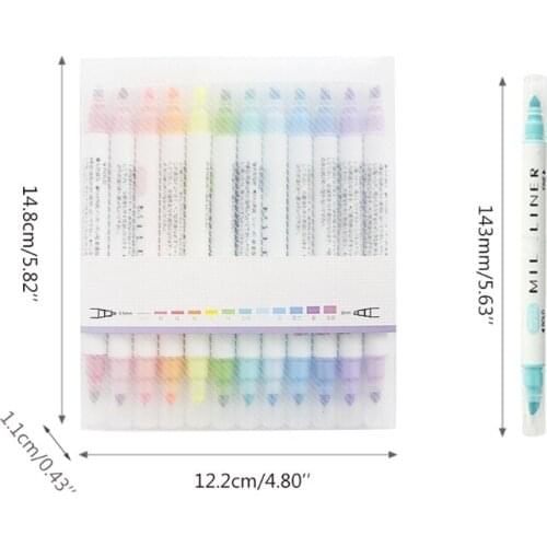 H8WA Bible Highlighters No Bleeding Ink Pastel Highlighter Gel Highlighters Pastel Highlighter Set Dry Highlighter Bible Mark