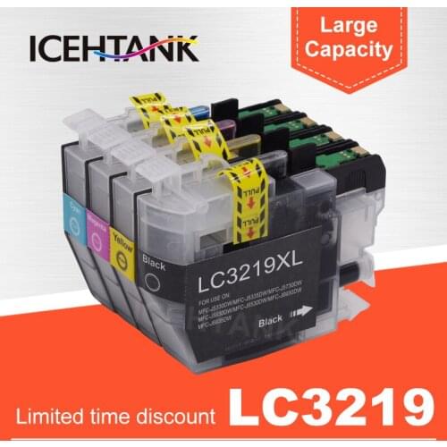 ICEHTANK LC3219 XL Full Ink Cartridge LC 3219 Compatible for Brother MFC-J5330DW MFC-J5335DW MFC-J5730DW MFC-J5930DW Printer