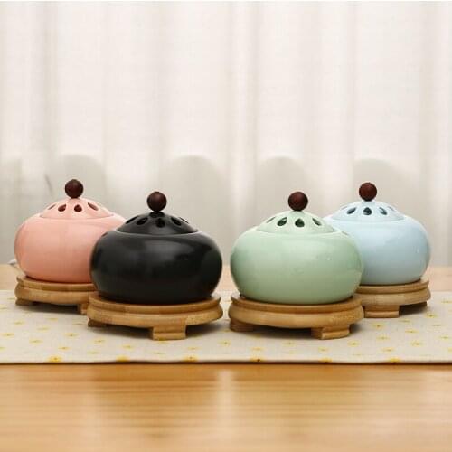 Ceramics Electrical Incense Burner Living Room Chinese Vaporizer Smoke Fountain Incense Burner Incensario Home Decor DB60XX