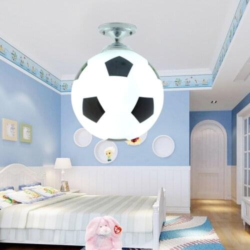 Creative Glass Football Basketball ceiling lamp morden decoration for living room dinning room light colorful led ceiling lights