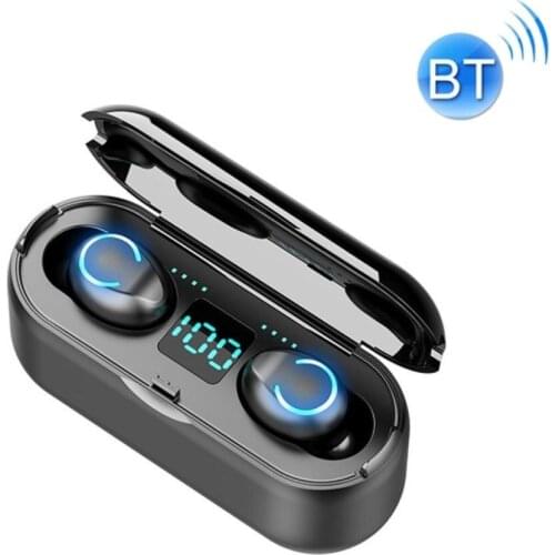 F9-8 TWS CVC8.0 Noise Reduction Touch Mini BT Earphone with Charging Box, Support Three-screen LED Power Display & Call