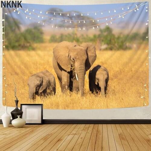 NKNK Brand Elephant Tapiz Animal Tenture Mandala Home Home Tapestrys Landscape Wall Tapestry Wall Hanging Mandala Witchcraft