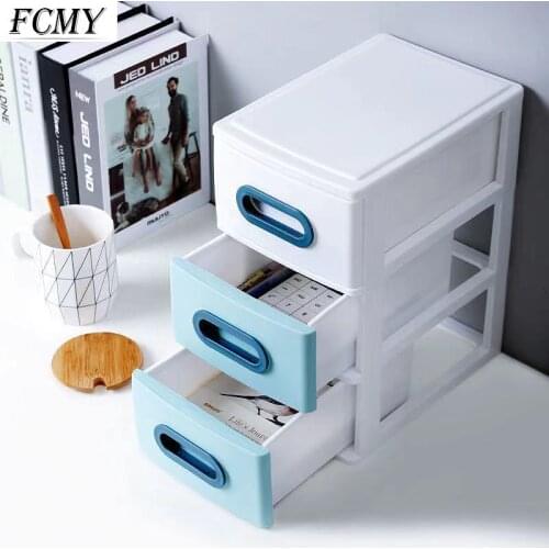 4-layer Desktop Storage Box Drawer Type Sundries Holder Transparent Cosmetic Box Desktop Makeup Jewelry Organizer Box