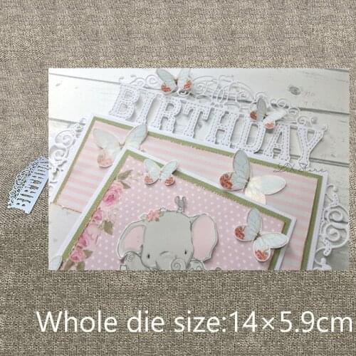 New Design Craft Metal Cutting Dies lace birthday edge decoration scrapbook die cuts Album Paper Card Craft Embossing die cuts