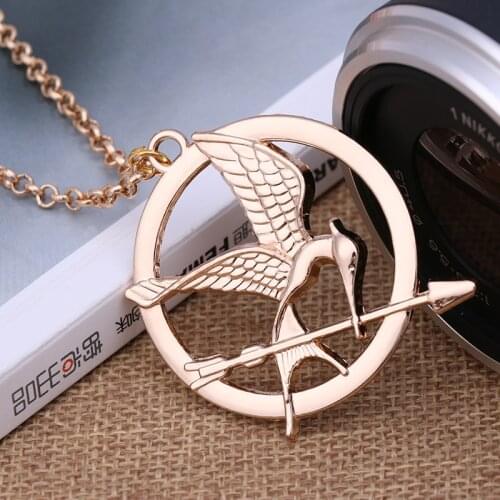 Punk three-color necklace hunger-game pendant necklace ridicule bird necklaces