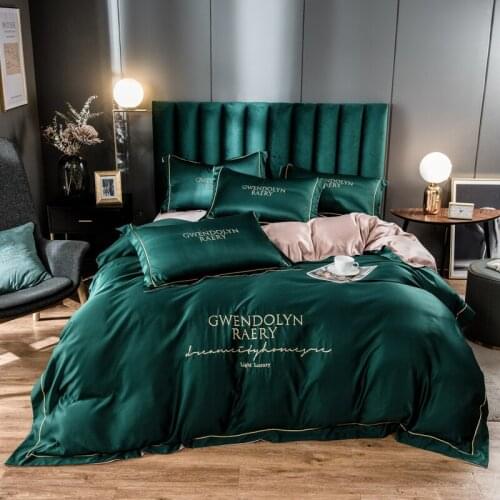 Nordic Egyptian Cotton Linens Queen King Size Fitted Sheet Set Bedding Sets Super Soft Comfortable Comforter Cover Bedclothes