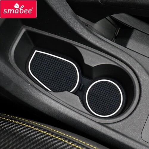 Anti-Slip Gate Slot Cup Mat for Isuzu D-Max MU-X 2012~2019 MUX DMAX Door Groove Non-slip pad Accessories Rubber Coaster White