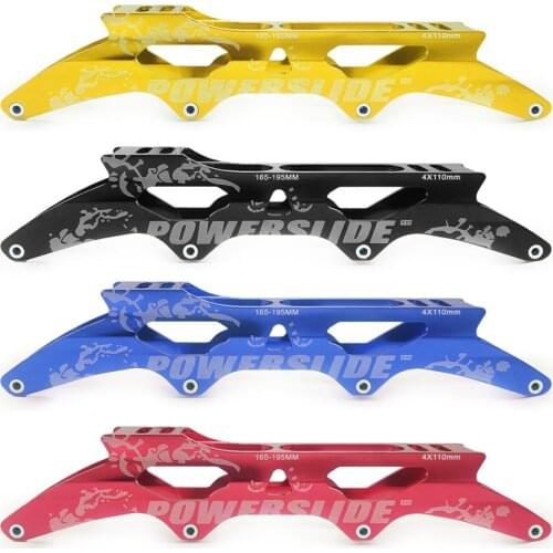 PS S3 Inline Speed Skating Frame for 4 Pieces 90mm 100mm 110mm Skates Wheels, X7000 series Aluminum Alloy