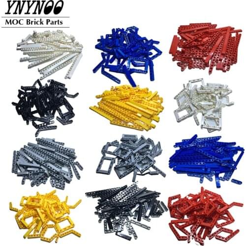 120Pcs/lot Technical Parts Liftarm Beam 15 Sizes Mixed Spare High-Tech MOC Building Blocks Bricks EV3 Bulk Set DIY Children Toys