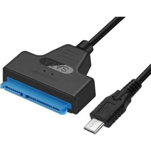 USB 3.1 Type C to SATA III HDD SSD 2.5" Hard Drive Adapter Cable 22-Pin UASP