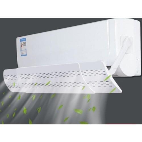 Installation Free Air Conditioning Wind Deflector Telescopic Angle Anti Direct Blow Baffle Wind Shield Wind Deflector
