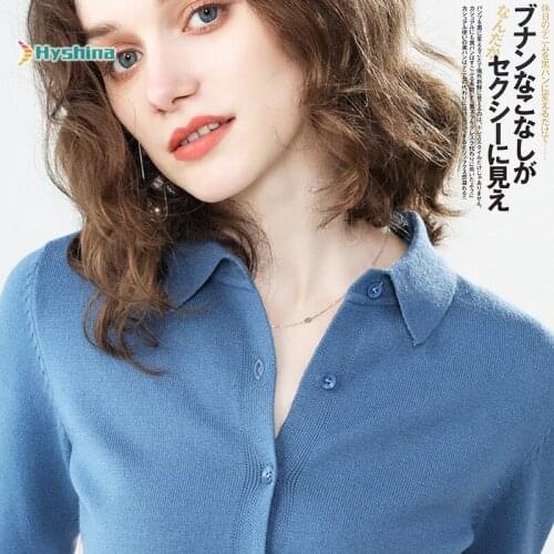 Lapel Knitting Retro Shirt Fairy Version Red Sweater