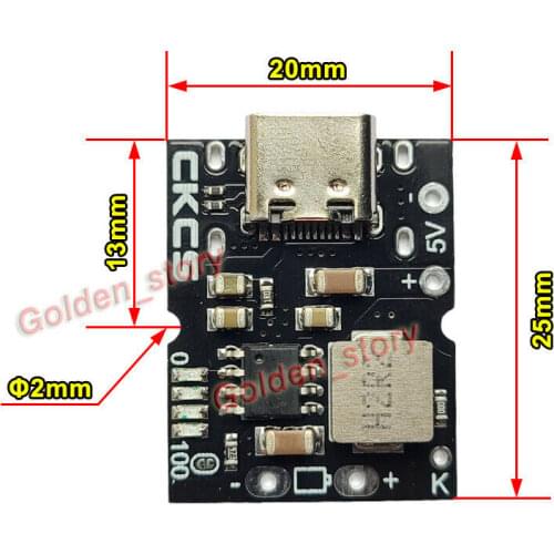 Mini 5V 2A Type-C USB Charger Module Charging Board For 4.2V 18650 Lithium Li-ion Battery DIY Power Bank