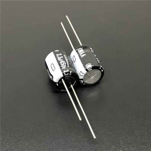 10Pcs/100Pcs 3.3uF 450V NICHICON VY Series 10x12.5mm Wide Temperature Range 450V3.3uF Aluminum Electrolytic Capacitor