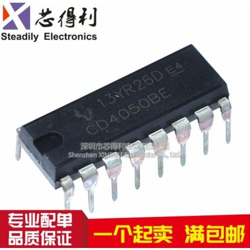 10pcs/lot New Cd4050be Six-in-Phase Buffer Converter NSC MOT Ti Dip-1