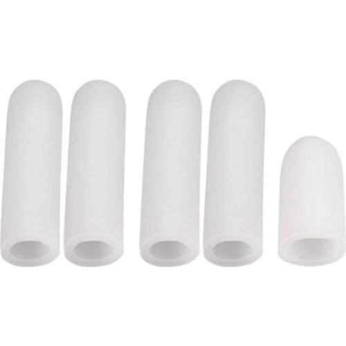 100sets/lot Gel Toe Tube Finger Protector Sleeve Separator for Protect Cracked Skin Corn Blisters Callus Care Relief
