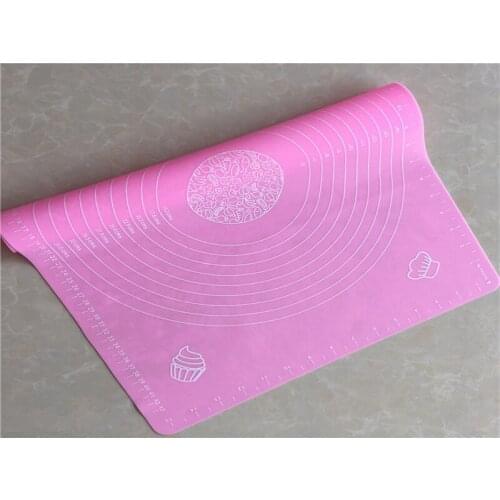 50pcs/lot 50*40cm Silicone Mat Baking Cakes Pans Non-Stick Pad Table Grill Pad Jelly Fondant Cooking Plate Kitchen Tools