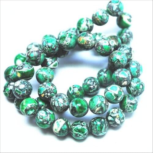 8mm green turquoisee stone round ball shape howlite stone beads accessories for mens bracelet making findings and fittings