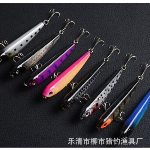 8 Pieces Pencil Plastic Hard Bait 8.5cm 9.8g Jigging Wobbler Swimbait High Quality Fishing Tackle