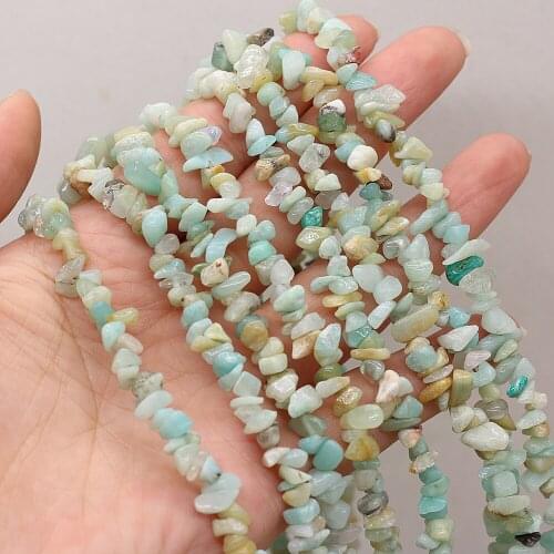 Natural stone Beads irregular shape Amazonite crystal fine gravel Beaded For Jewelry Making DIY Bracelet Necklace Accessories