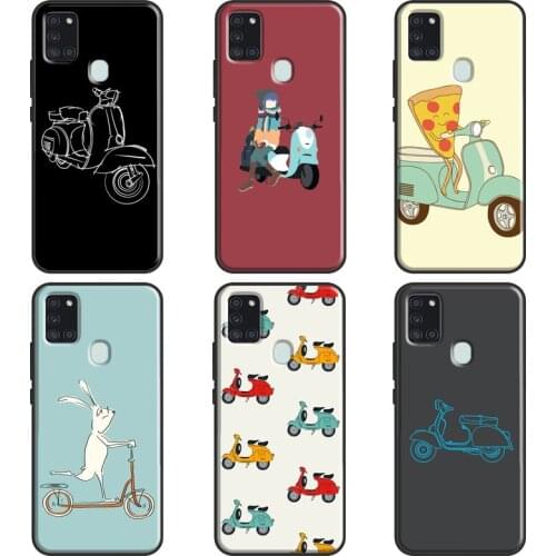 Retro Cartoon Scooter Phone Cover For Samsung A12 A32 A42 A52 A72 A02S A10 A40 A50 A70 A20e A21S A11 A31 A51 A71