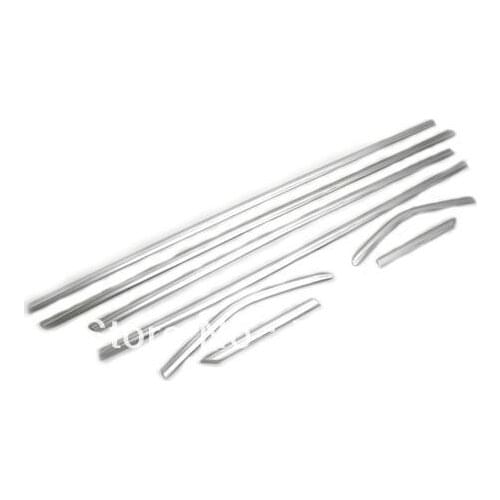 Chrome Side Lower Edge Window Trim Set For Ford Focus MK3 Hatchback 2012-2013